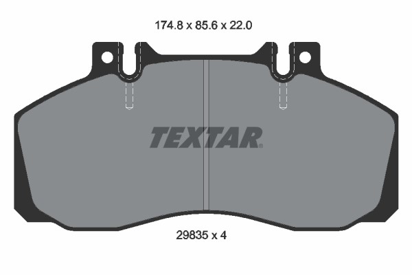 Brake Pad Set, disc brake TEXTAR 2983506 2