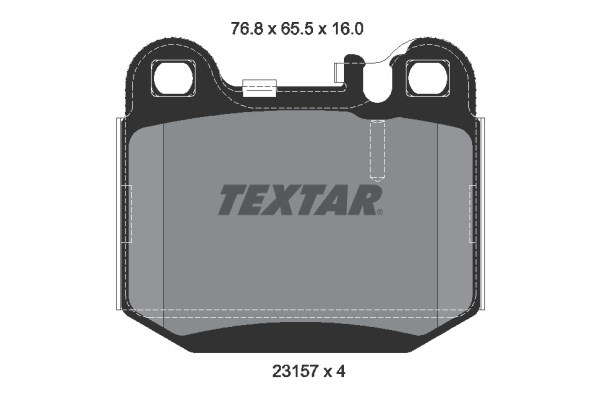 Brake Pad Set, disc brake TEXTAR 2315781