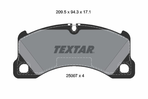 Brake Pad Set, disc brake TEXTAR 2500701