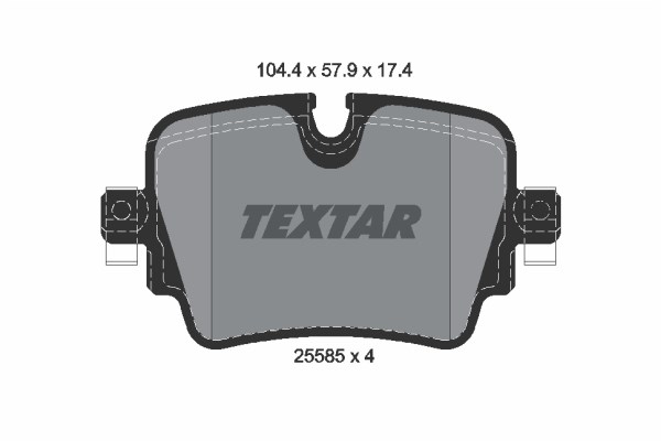 Brake Pad Set, disc brake TEXTAR 2558501