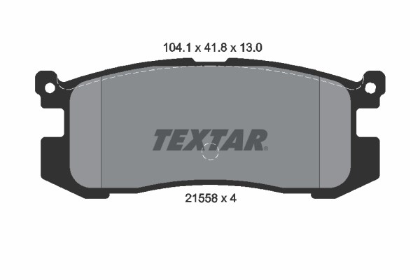 Brake Pad Set, disc brake TEXTAR 2155801