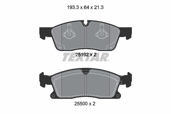Brake Pad Set, disc brake TEXTAR 2519202