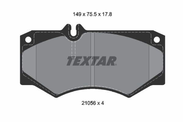 Brake Pad Set, disc brake TEXTAR 2105601