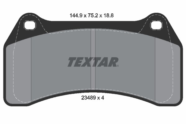 Brake Pad Set, disc brake TEXTAR 2348901