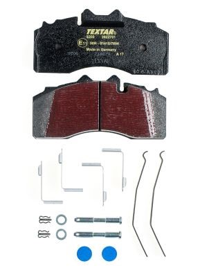 Brake Pad Set, disc brake TEXTAR 2922701
