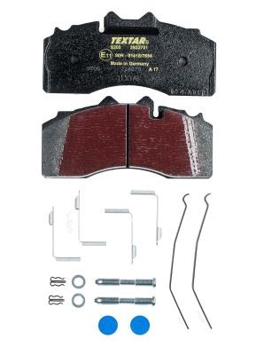 Brake Pad Set, disc brake TEXTAR 2922701 2