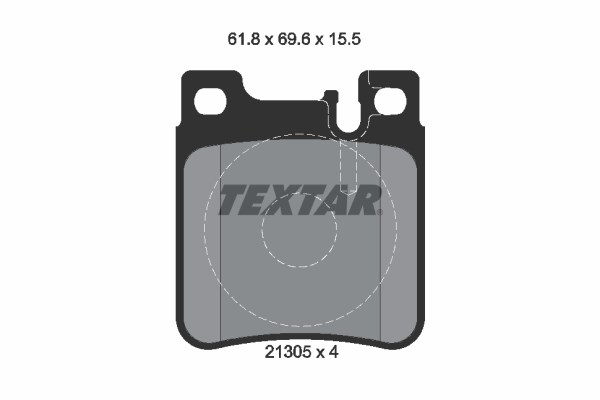 Brake Pad Set, disc brake TEXTAR 2130501