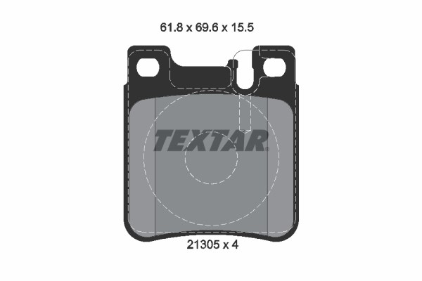 Brake Pad Set, disc brake TEXTAR 2130581