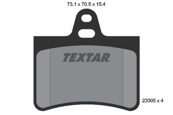 Brake Pad Set, disc brake TEXTAR 2330501