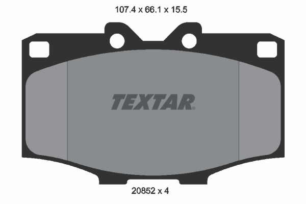 Brake Pad Set, disc brake TEXTAR 2085201