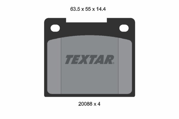 Brake Pad Set, disc brake TEXTAR 2008802