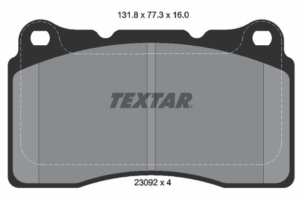 Brake Pad Set, disc brake TEXTAR 2309203