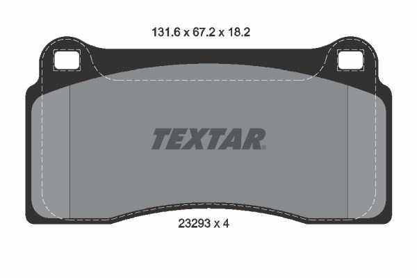 Brake Pad Set, disc brake TEXTAR 2329301