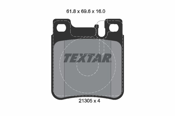 Brake Pad Set, disc brake TEXTAR 2130503