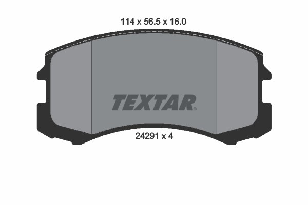 Brake Pad Set, disc brake TEXTAR 2429101