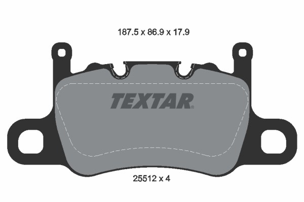 Brake Pad Set, disc brake TEXTAR 2551203