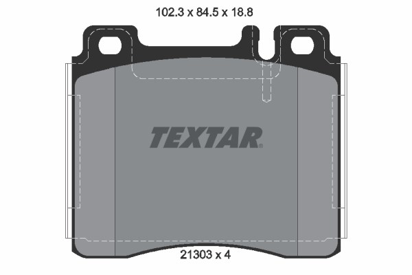 Brake Pad Set, disc brake TEXTAR 2130304