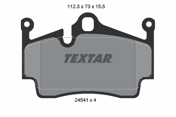 Brake Pad Set, disc brake TEXTAR 2454101