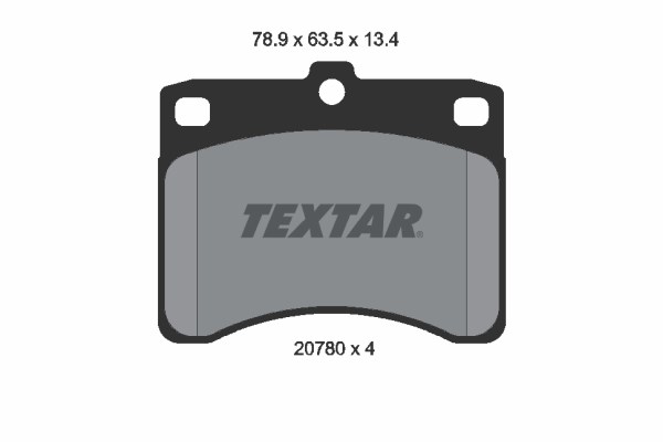 Brake Pad Set, disc brake TEXTAR 2078001