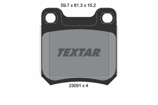 Brake Pad Set, disc brake TEXTAR 2309102