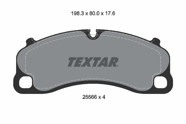 Brake Pad Set, disc brake TEXTAR 2556601