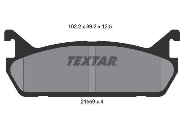 Brake Pad Set, disc brake TEXTAR 2155901