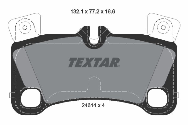 Brake Pad Set, disc brake TEXTAR 2461401