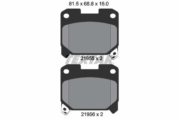 Brake Pad Set, disc brake TEXTAR 2195501