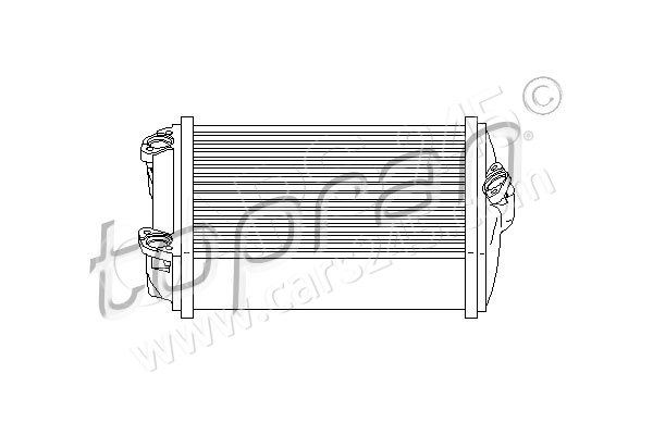 Heat Exchanger, interior heating TOPRAN 407748