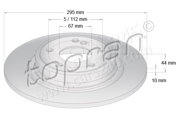 Brake Disc TOPRAN 408557