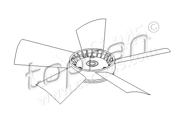 Fan Wheel, engine cooling TOPRAN 401191