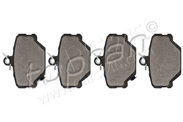 Brake Pad Set, disc brake TOPRAN 407934