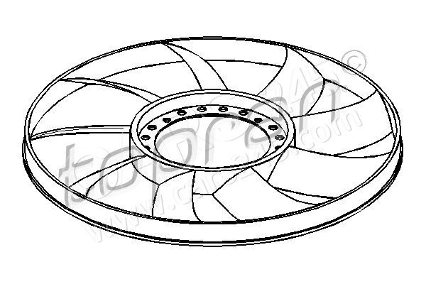 Fan Wheel, engine cooling TOPRAN 110295