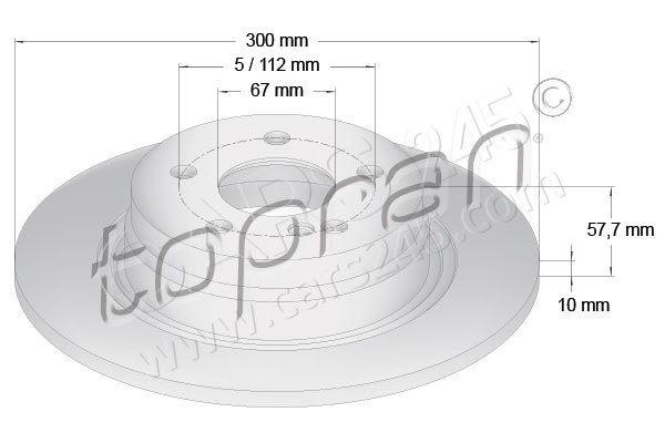 Brake Disc TOPRAN 401903