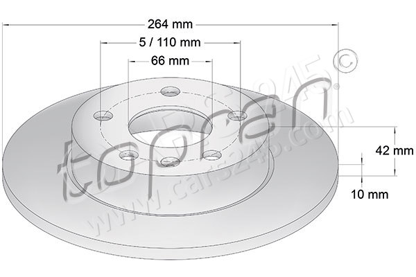 Brake Disc TOPRAN 205526