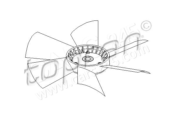 Fan Wheel, engine cooling TOPRAN 401468