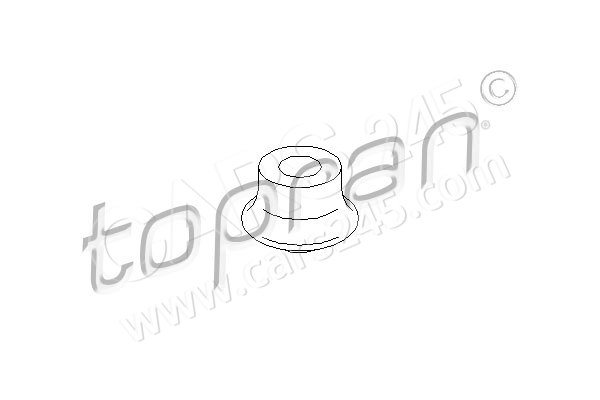 Rubber Buffer, engine mounting system TOPRAN 104277