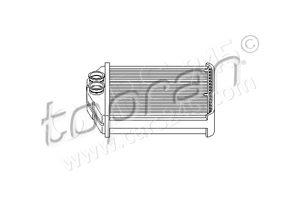Heat Exchanger, interior heating TOPRAN 207469