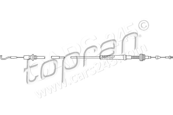 Accelerator Cable TOPRAN 109858