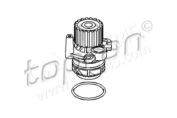 Water Pump, engine cooling TOPRAN 109850