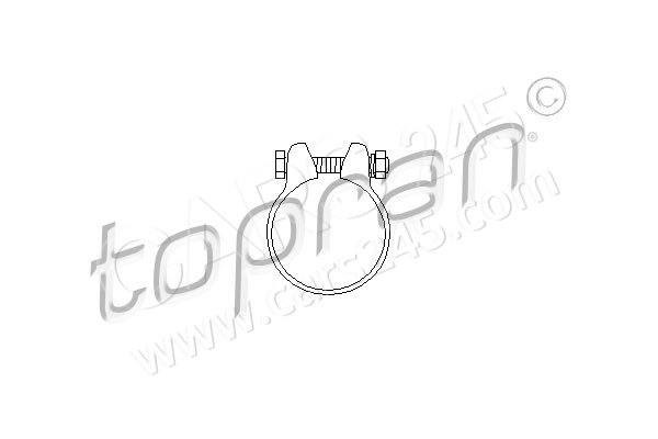 Pipe Connector, exhaust system TOPRAN 102750