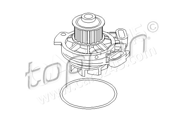 Water Pump, engine cooling TOPRAN 100140