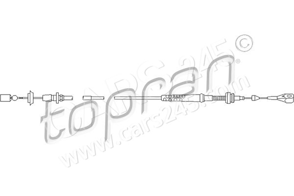 Accelerator Cable TOPRAN 103082