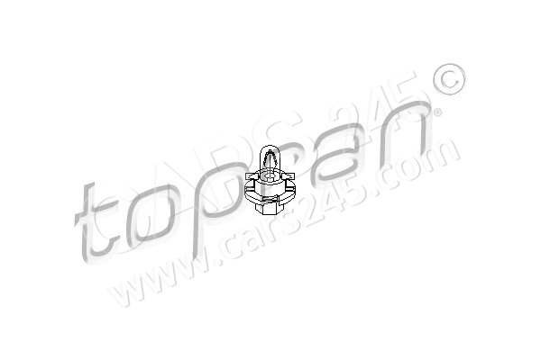 Bulb, instrument lighting TOPRAN 109095