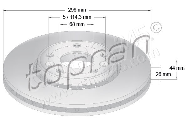 Brake Disc TOPRAN 700802