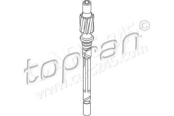 Speedometer Cable TOPRAN 107397
