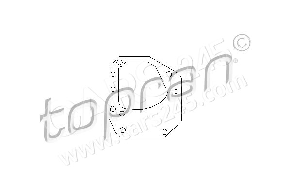 Oil Seal, manual transmission TOPRAN 206568