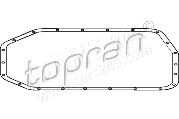 Gasket, automatic transmission oil sump TOPRAN 501745