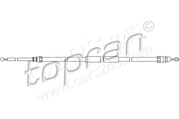 Cable Pull, parking brake TOPRAN 501720