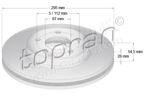 Brake Disc TOPRAN 401052